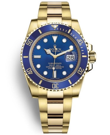 Rolex Submariner Date Gold Watch 126618LB-0002 Blue