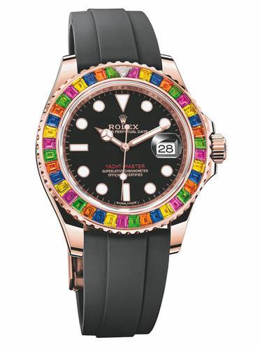 Rolex Yacht-Master Rainbow Candy Watch 116695SATS Black