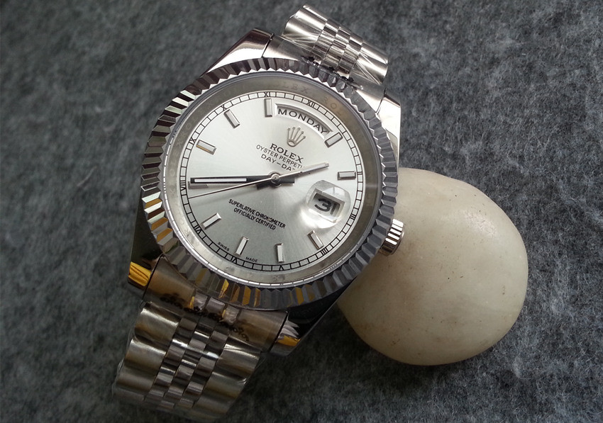 Rolex Day-Date II Watch Presidential Silver White Dial