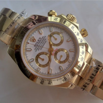 Rolex Daytona All Gold Watch 116508-0001 Swiss Replica White Dial