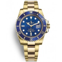 Rolex Submariner Date Gold Watch 126618LB-0002 Swiss Replica Blue