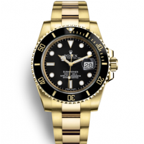 Rolex Submariner Date Gold Watch 126618LN-0002 Swiss Replica Black