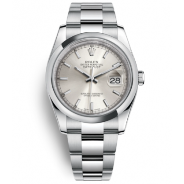 Rolex Datejust 36 Watch 116200-0056 Silver Dial