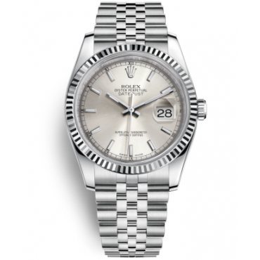 Rolex Datejust 36 Watch 116234-0080 Jubilee Silver Dial