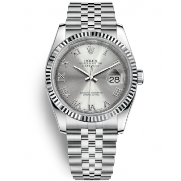 Rolex Datejust 36 Watch 116234-0081 Jubilee Silver Dial