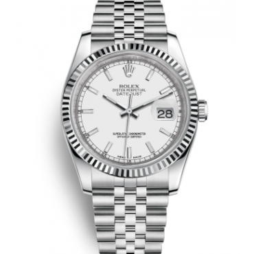 Rolex Datejust 36 Watch 116234-0088 Jubilee White Dial