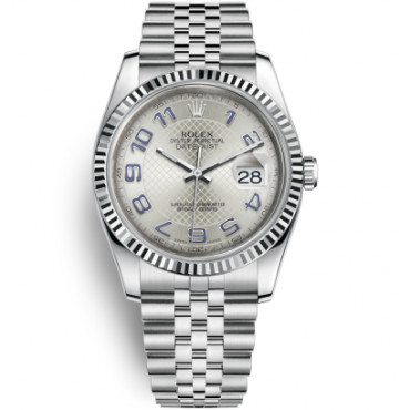 Rolex Datejust 36 Watch 116234-0115 Jubilee Silver Dial