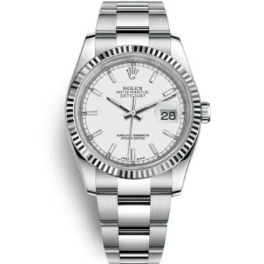 Rolex Datejust 36 Watch 116234-0127 White Dial