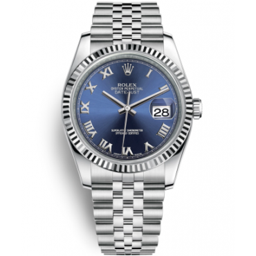 Rolex Datejust 36 Watch 116234-0141 Jubilee Dark Blue