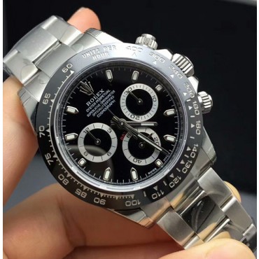 Rolex Daytona Cloned 4130 Movement Watch Ceramic Black 116500LN-0002