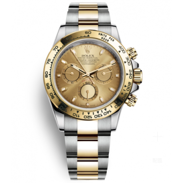 Rolex Daytona Two Tone Gold Watch 116523-78593 Gold Dial