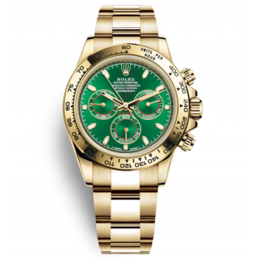 Rolex Daytona All Gold Watch 116508-0013 Green Dial