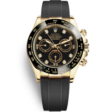 Rolex Daytona Yellow Gold Watch 116518LN-0046 Black Dial