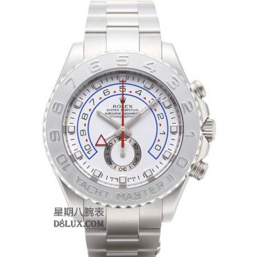 Rolex Yacht-Master II Watch 116689-0001 White Dial