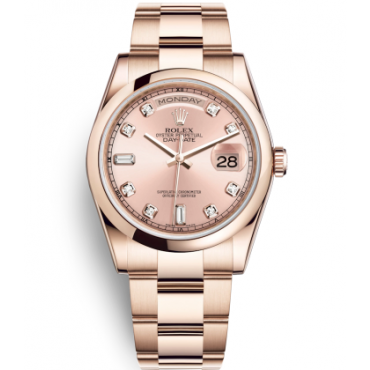 Rolex Day-Date Rose Gold Watch 118205F-0061 Oyster