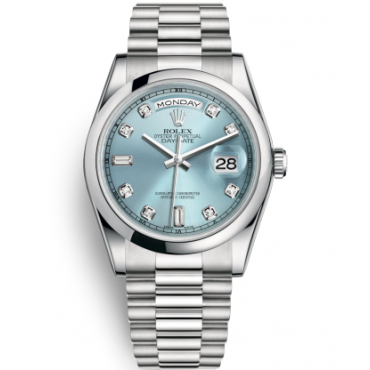 Rolex Day-Date Watch 118206-0036 Presidential Ice Blue