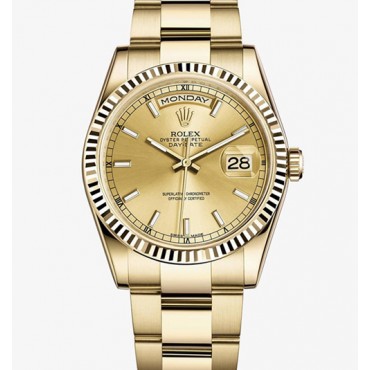 Rolex Day-Date Gold Watch 118238-0110 Gold Dial