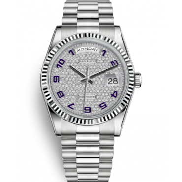 Rolex Day-Date Watch 118239-0144 Presidential Diamonds-Paved Dial