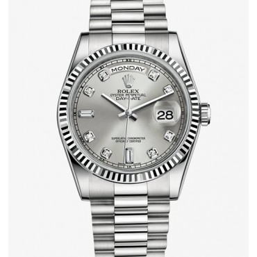 Rolex Day-Date Watch 118239-0086 Presidential Silver Dial