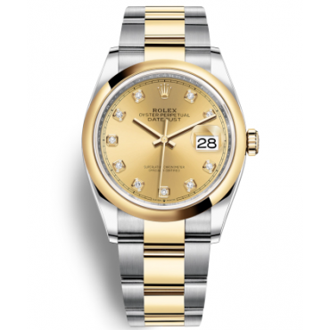 Rolex Datejust 36 Two Tone Gold Watch 126203-0018