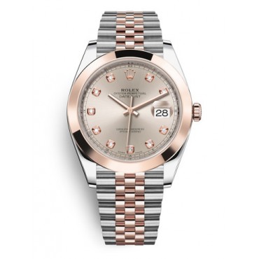 Rolex Datejust II Two-Tone Rose Gold Watch 126301-0008 Champagne