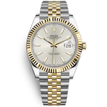 Rolex Datejust II Two-Tone Gold Watch 126333-0002 Jubilee Silver