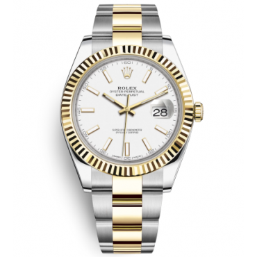 Rolex Datejust II Two-Tone Gold Watch 126333-0015 White Dial