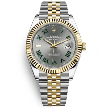 Rolex Datejust II Two-Tone Gold Watch 126333-0020 Jubilee Gray