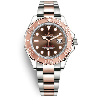 Rolex Yacht-Master Two Tone Rose Gold Watch 126621-0001 Chocolate