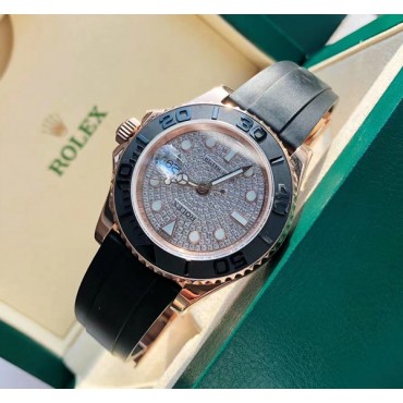 Rolex Yacht-Master Cloned 3235 Movement Watch Diamonds-Paved