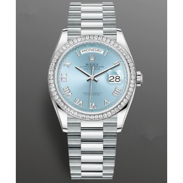 Rolex Day-Date Watch 128396tbr-0002 Presidential Ice Blue Dial