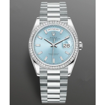 Rolex Day-Date Watch 128396tbr-0003 Presidential Ice Blue