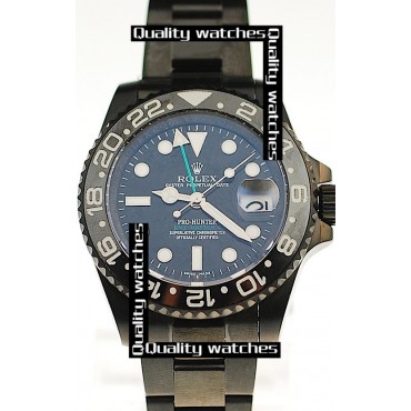 Rolex Pro-Hunter GMT-Master II Cloned 3285 Movement Watch All Black