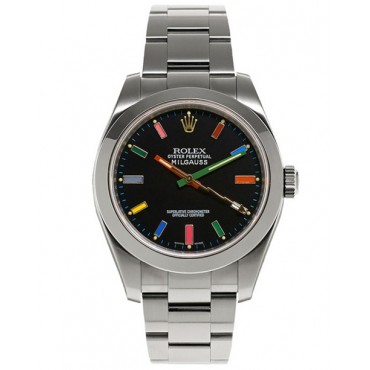 Rolex Milgauss Watch Happy Socks Black Dial