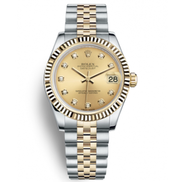 Rolex Lady-Datejust Two Tone Gold Watch 178273-0002