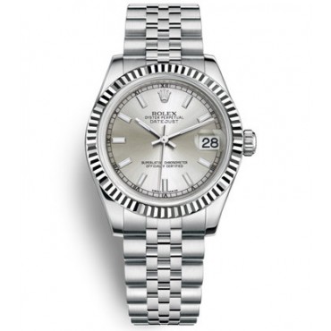 Rolex Lady-Datejust Watch 178274-0009 Silver Dial