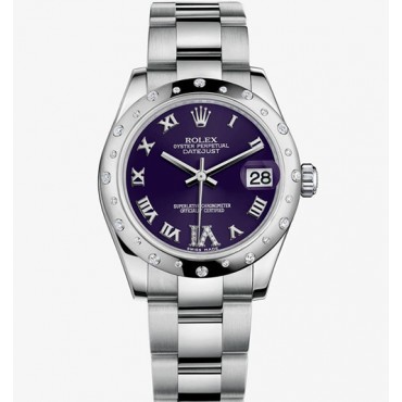Rolex Lady-Datejust Watch 178344-0016 Purple Dial