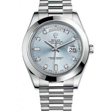 Rolex Day-Date II Watch 218206-0009 Presidential Ice Blue