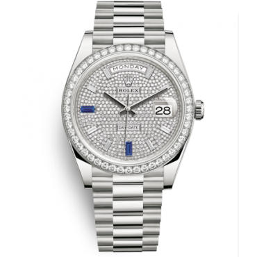 Rolex Day-Date II Watch 228349RBR-0036 Presidential Diamonds Paved