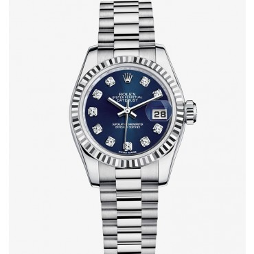 Rolex Lady-Datejust Watch 179179-83139 Dark Blue Dial