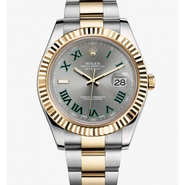 Rolex Datejust II Two-Tone Gold Watch 116333-0001 Gray