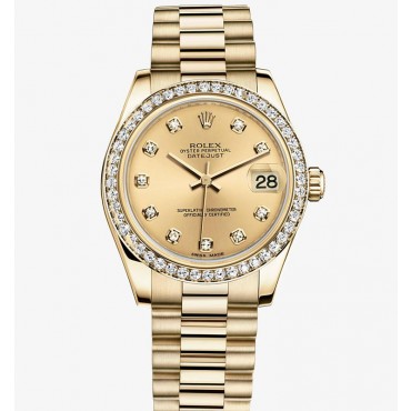 Rolex Lady-Datejust All Gold Watch 178288-0007