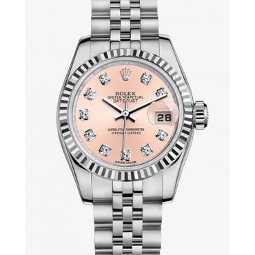 Rolex Lady-Datejust Watch 179174-0007 Baby Orange Dial