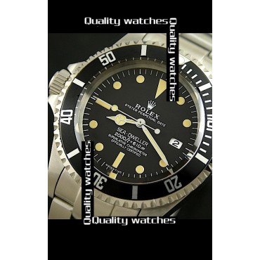 Rolex Sea-Dweller Polizia Di Stato Left Hand Watch Black 