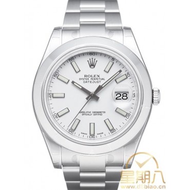 Rolex Datejust II Watch 116300-0003 White Dial