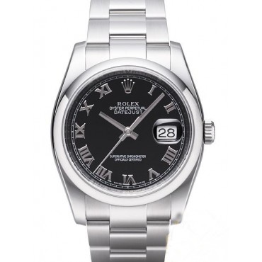 Rolex Datejust 36 Watch 116200-0061 Black Dial