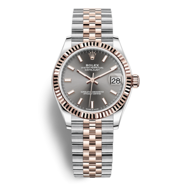 Rolex Lady-Datejust Two Tone Rose Gold Watch 278271-0018 Gray