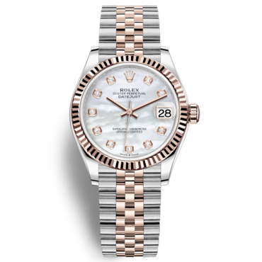 Rolex Lady-Datejust Two Tone Rose Gold Watch 178271-0060 MOP