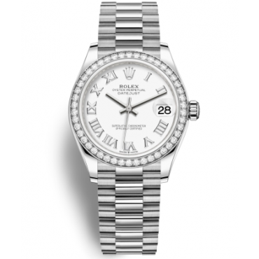Rolex Lady-Datejust Watch 278289RBR-0007 White Dial
