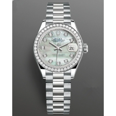 Rolex Lady-Datejust Watch 279139rbr-0008 Presidential MOP Dial
